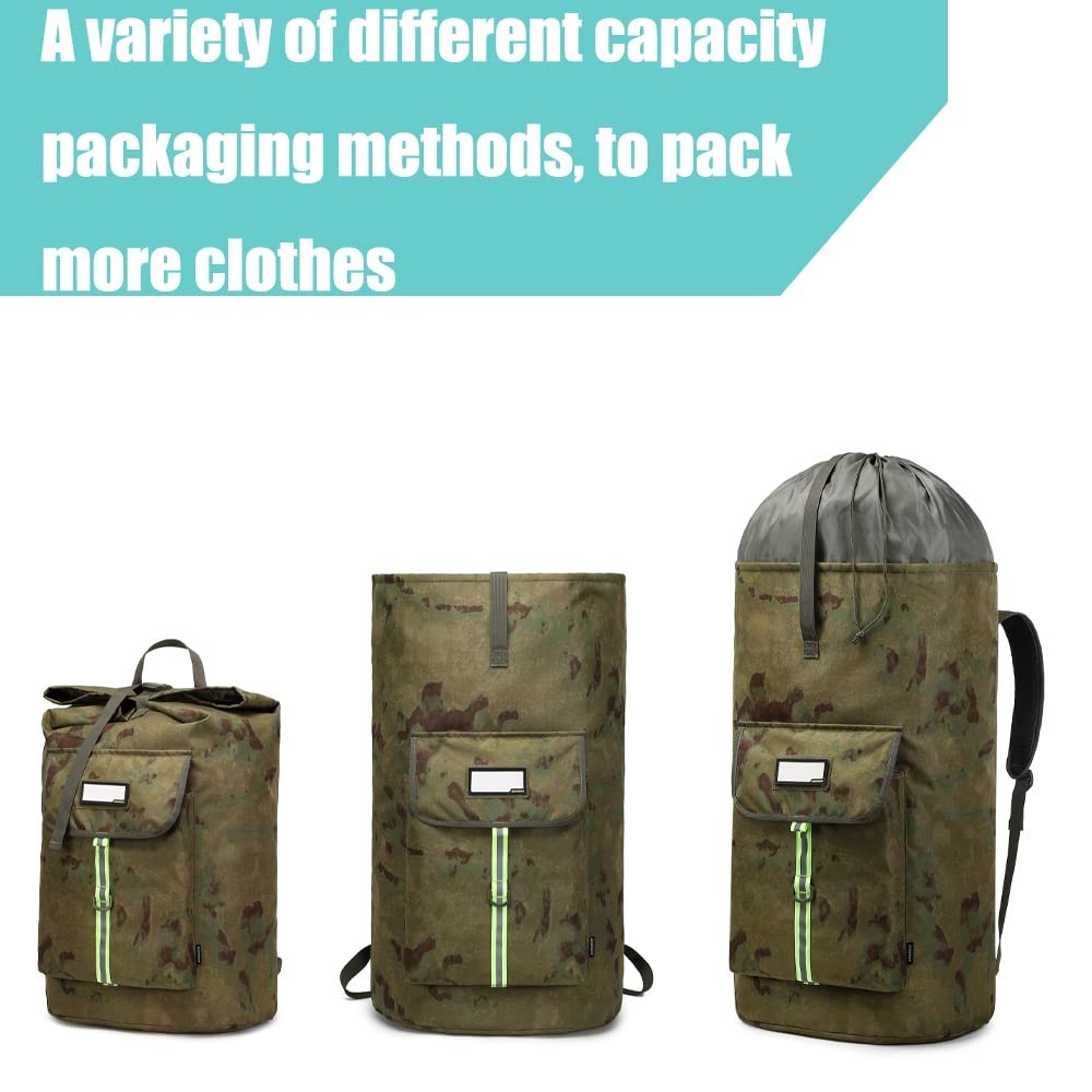 Extra-Large Heavy-Duty Laundry Backpack Bag with Drawstring Closure for College6