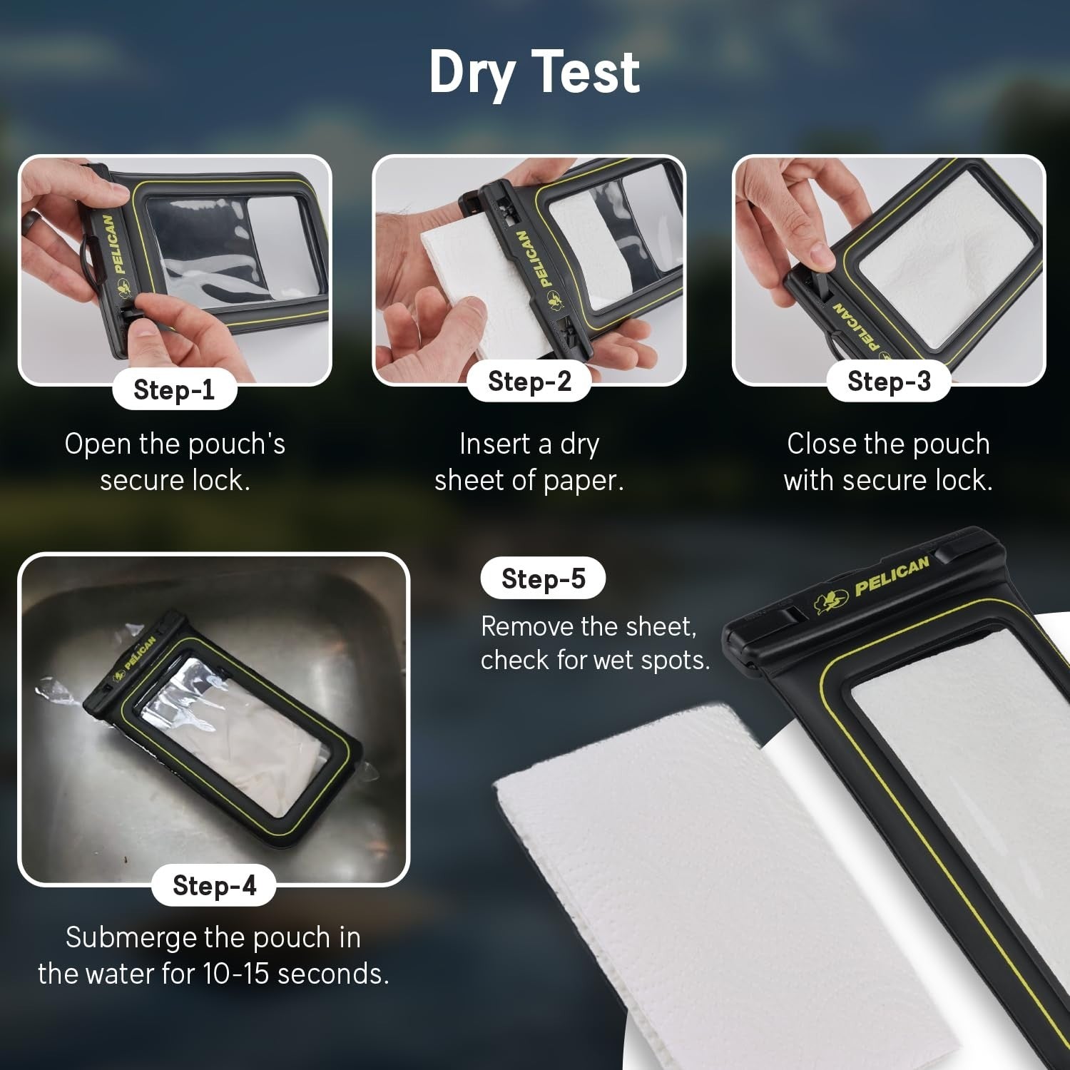 2 Pack Waterproof Phone Pouch   IP68 Touchscreen Case w/ Lanyard   Fits All Phon7