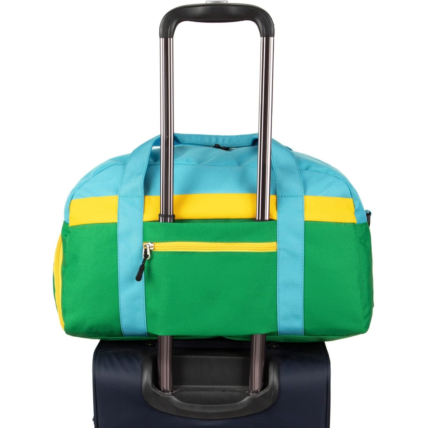 Kids 18" Duffle Bag - Green, Perfect for Boys & Girls, Weekend Travel, Sports, O4