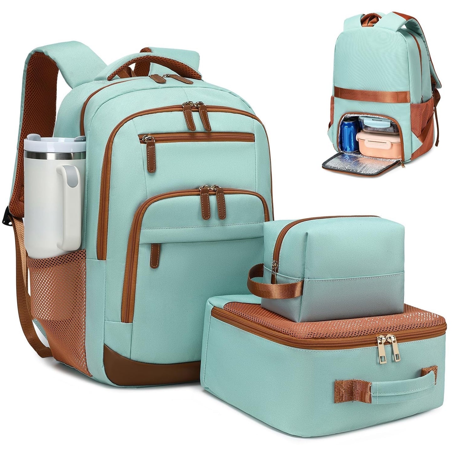 40L Travel Backpack for Men & Women, TSA Approved Carry-On, Fits 17" Laptop, Lig1