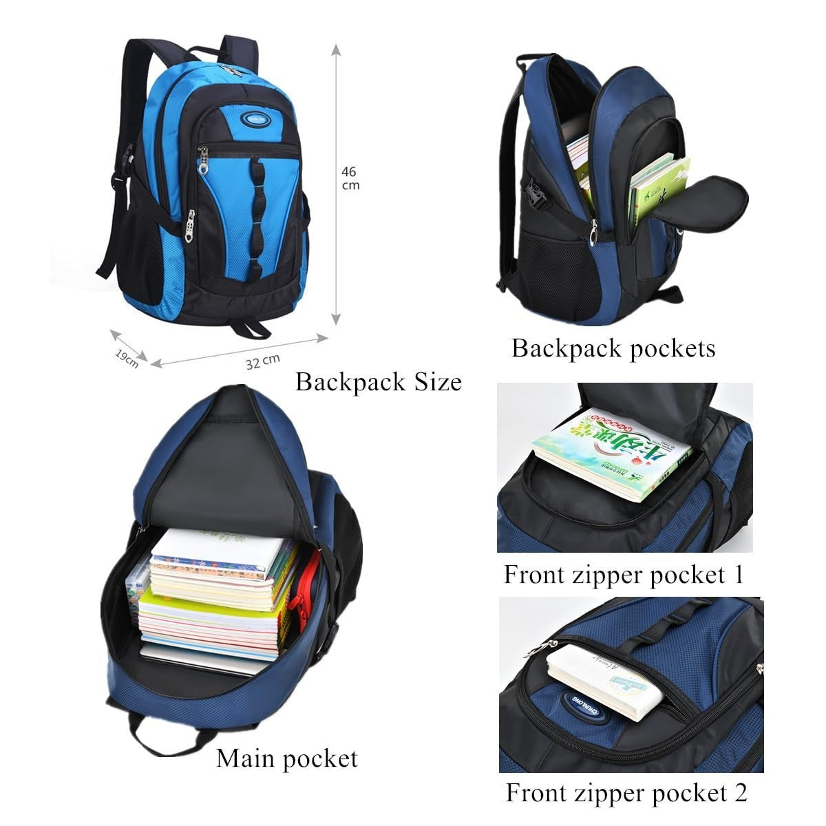 Teens School Backpack Casual Daypack for Boys & Girls   Outdoor Travel Knapsack2
