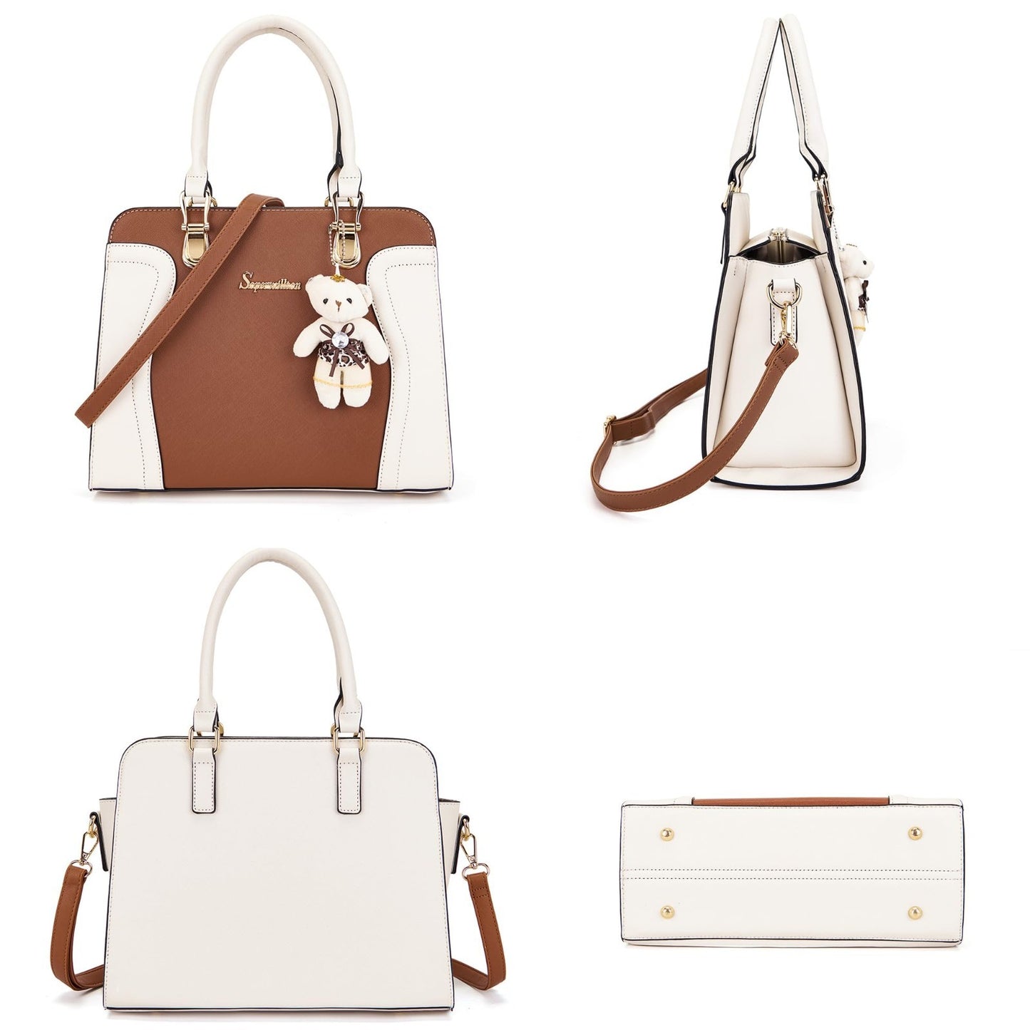 Stylish 3-Piece Women's Handbag Set - Shoulder Bag, Satchel & Wallet - Fashion P3