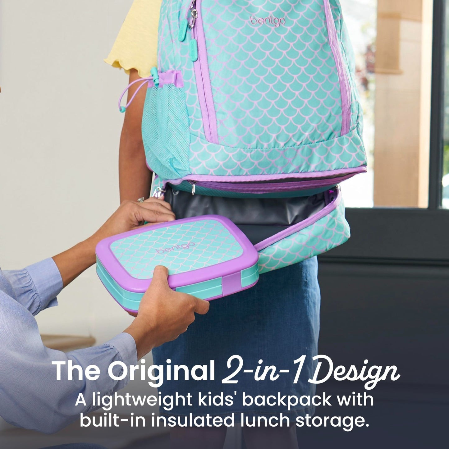 Kids 2 in 1 Backpack & Insulated Lunch Bag Set with Padded Straps for School2