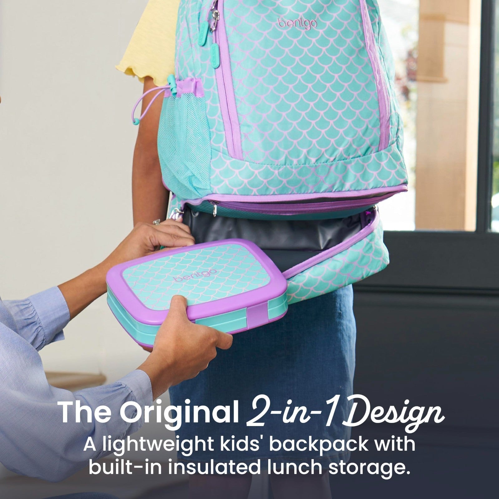 Kids 2 in 1 Backpack & Insulated Lunch Bag Set with Padded Straps for School2