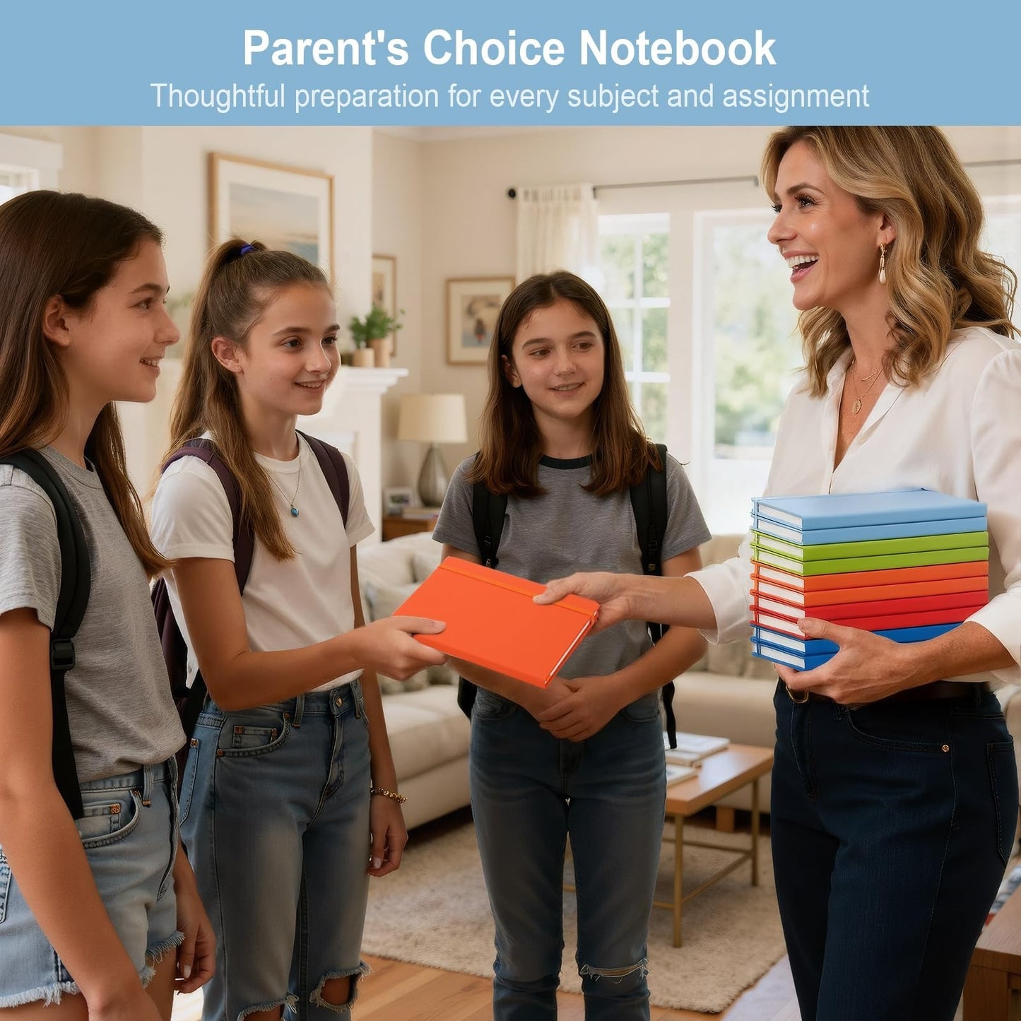 24 Pack A5 Hardcover Notebooks, 192 Pages College Ruled, Waterproof, Lay-Flat Cl6
