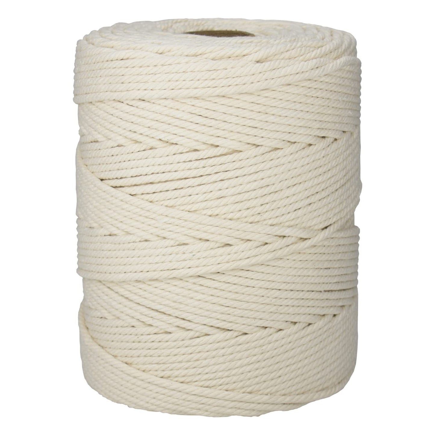 3mm Macrame Cotton Cord 872 Yards - Soft 4 Strand Twisted Natural Fiber for DIY1