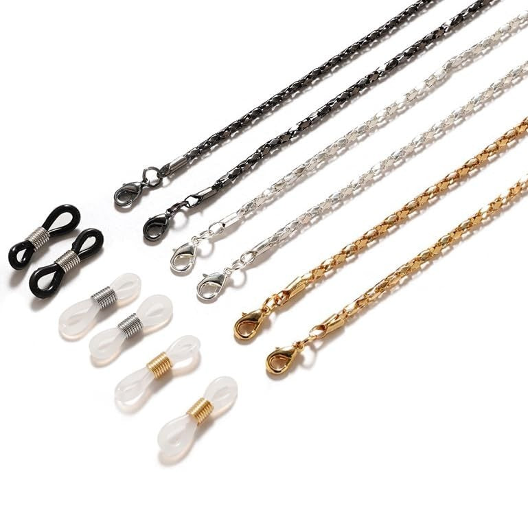 Beaded Eyeglass Chain - 8 Pcs Stylish Glasses Strap Holders for Women, Neck Acce6