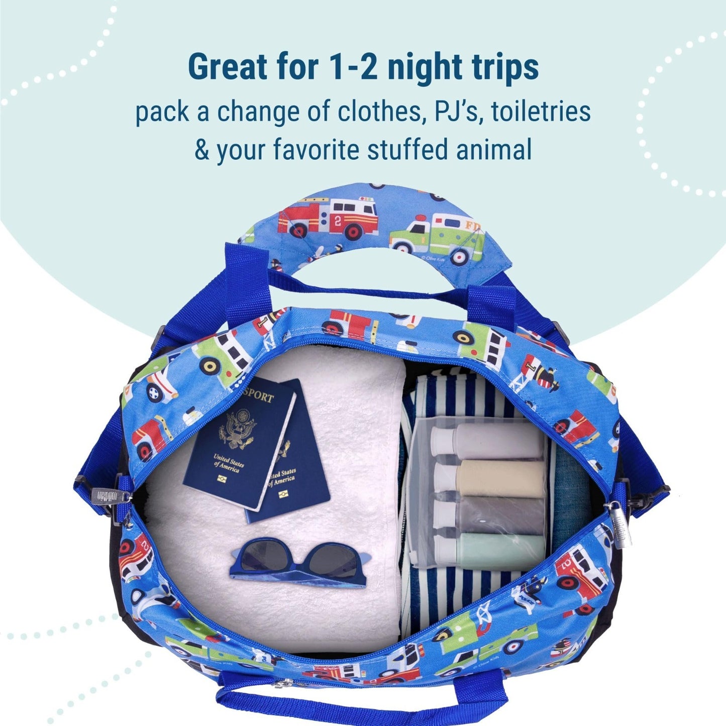 Kids Overnighter Duffel Bag - Carry-On Size, Perfect for School & Sleepovers6