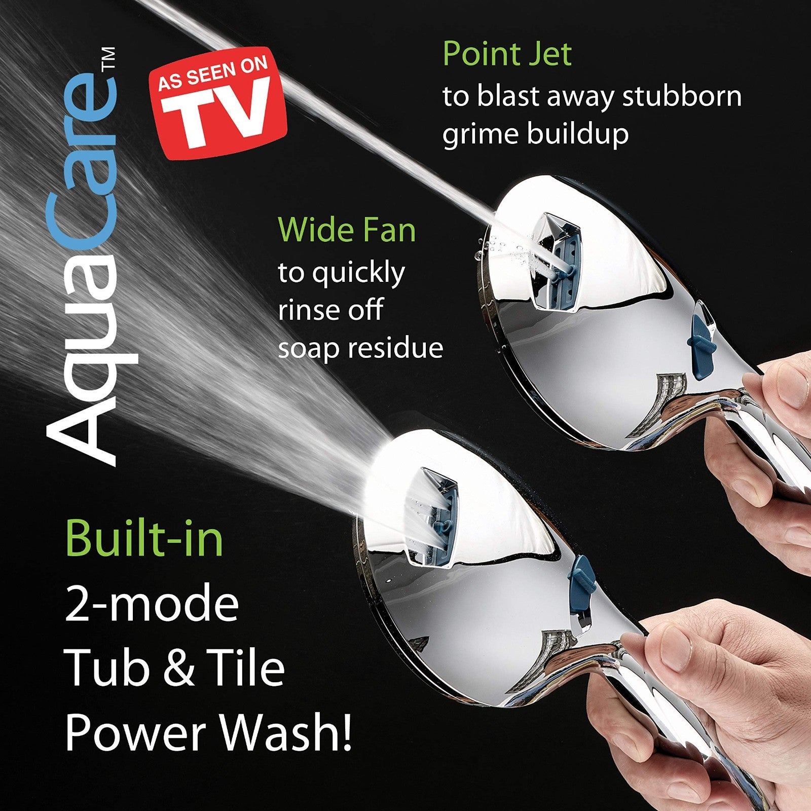 High Pressure 8 Mode Handheld Shower Head | Power Wash, Stay Clean Nozzles, 6ft6