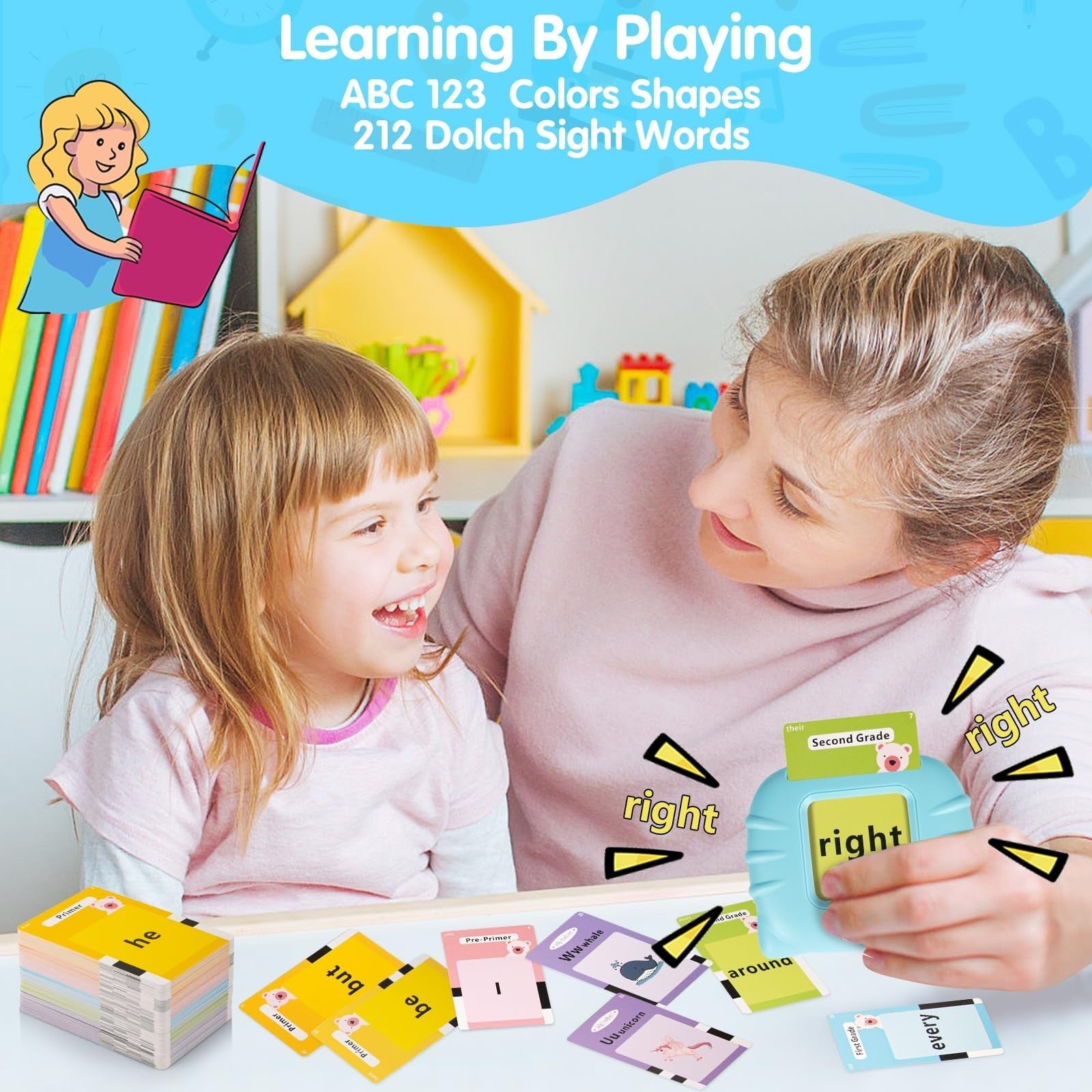 Interactive Talking Flash Cards for Toddlers 2-4, ABC Learning, Autism & Speech5