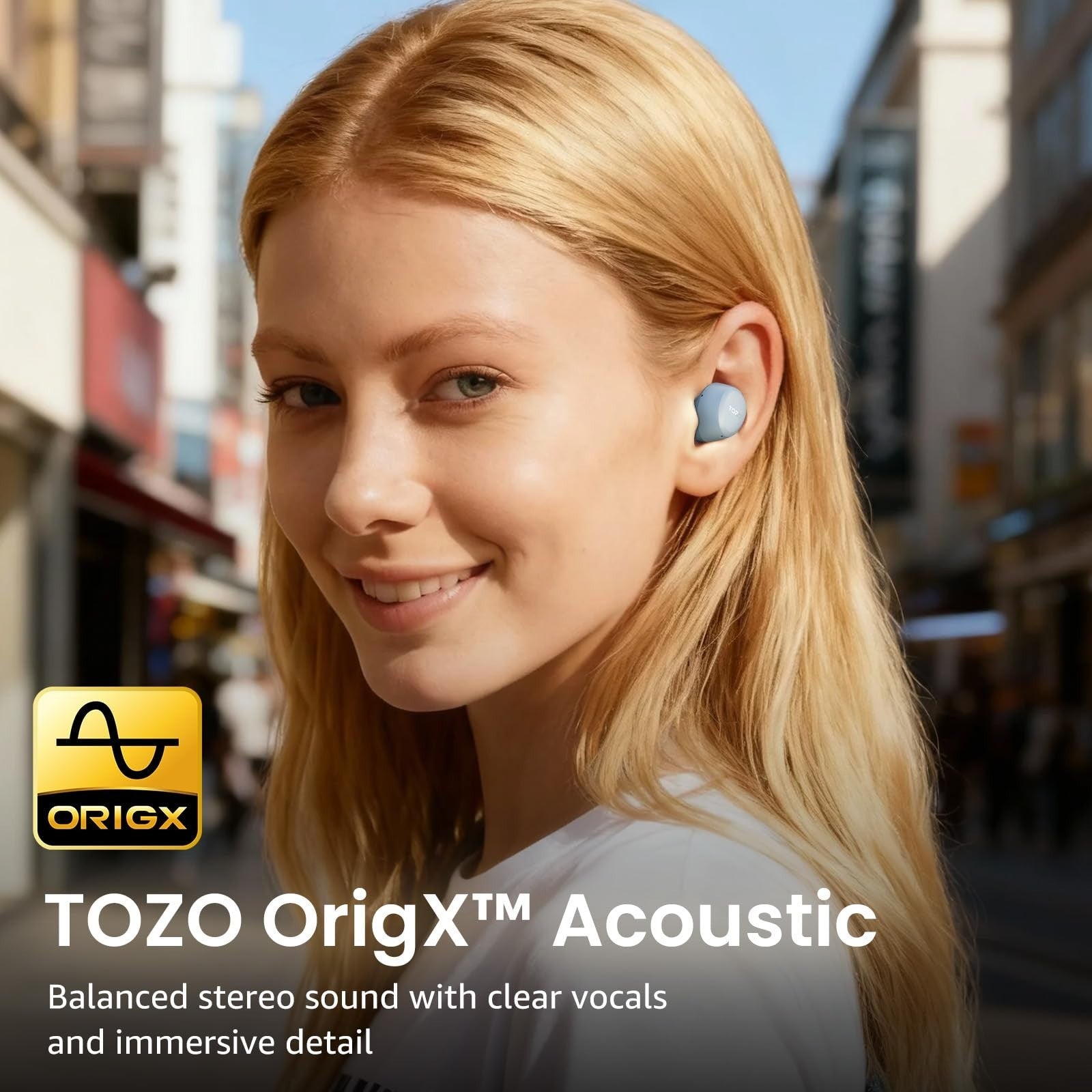 Wireless Earbuds Bluetooth 5.3   Lightweight, IPX5 Waterproof, AI Call Mics, Pre5