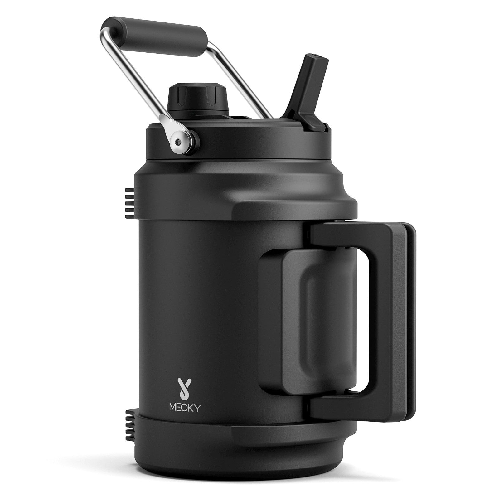 64 oz Insulated Water Bottle - Triple Wall Vacuum Jug, 2-in-1 Lid, Cold 36 Hrs,0