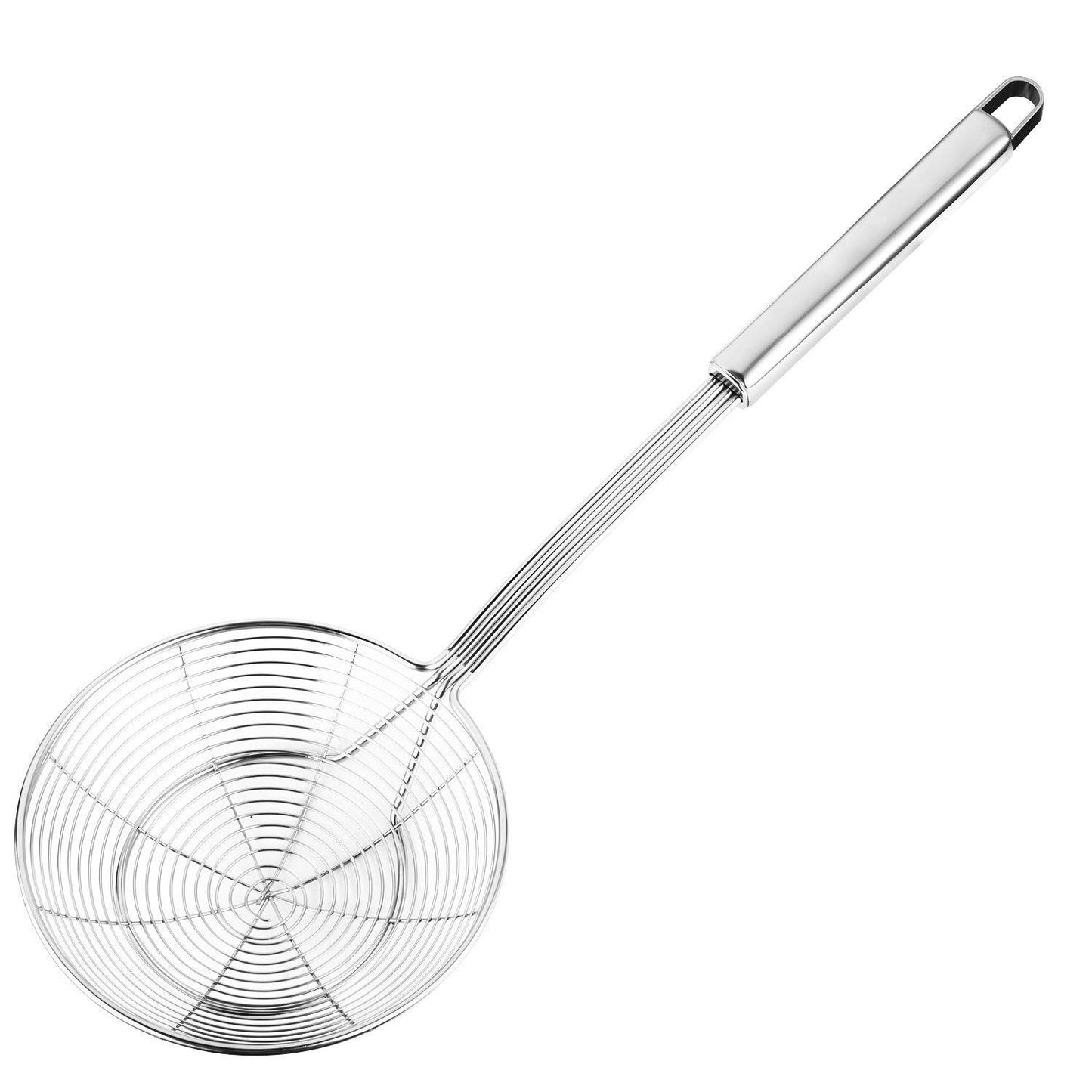 Stainless Steel Spider Strainer Skimmer Ladle   7" Kitchen Utensil for Pasta & F1