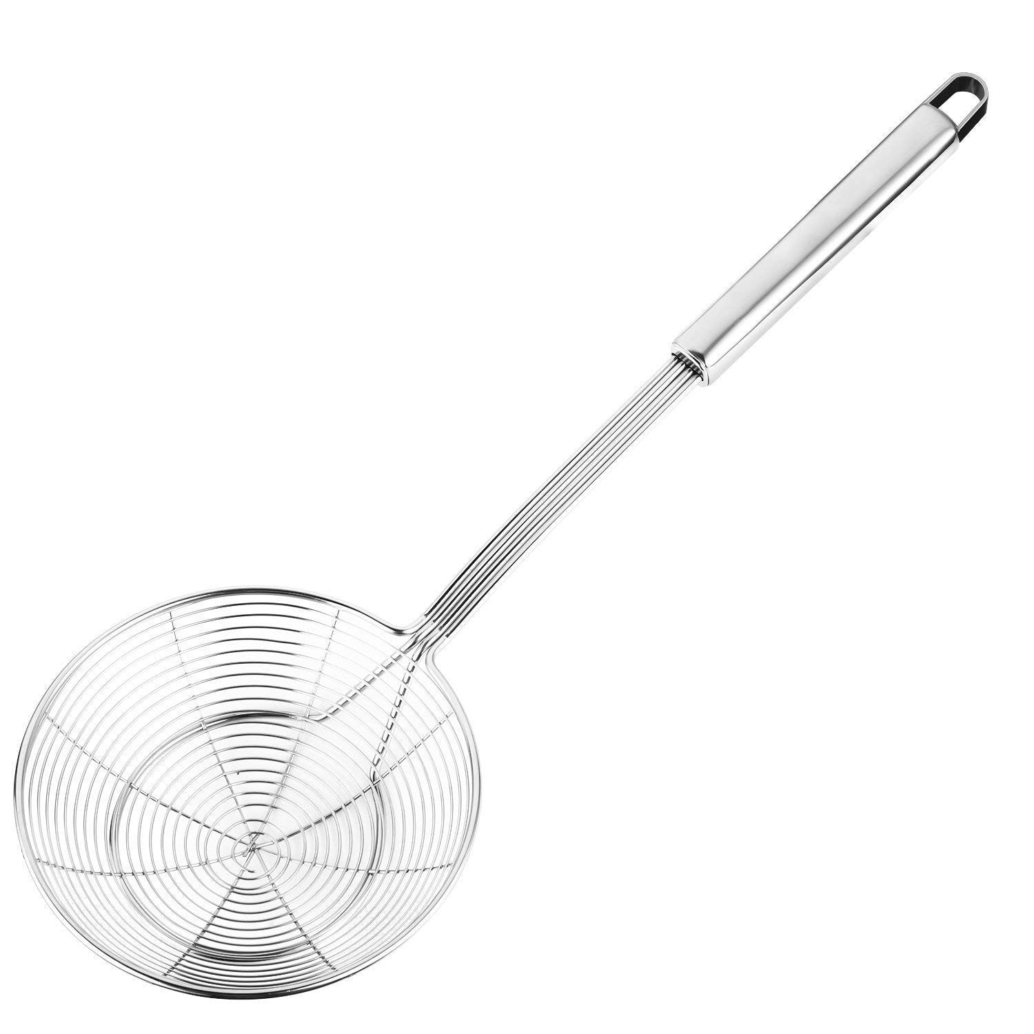 Stainless Steel Spider Strainer Skimmer Ladle   7" Kitchen Utensil for Pasta & F1
