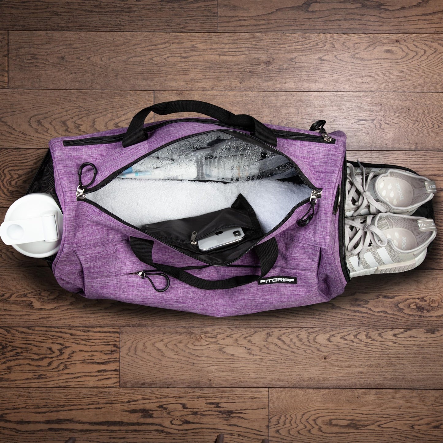 Versatile Gym Duffle Bag with Shoe & Wet Compartment - Ideal for Travel, Sports,3