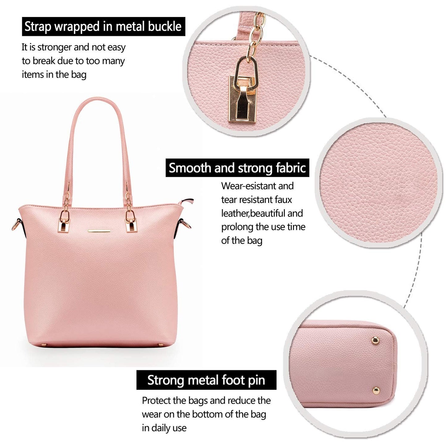 Stylish Designer Handbags for Women - Satchel Shoulder Tote Top Handle Purse5