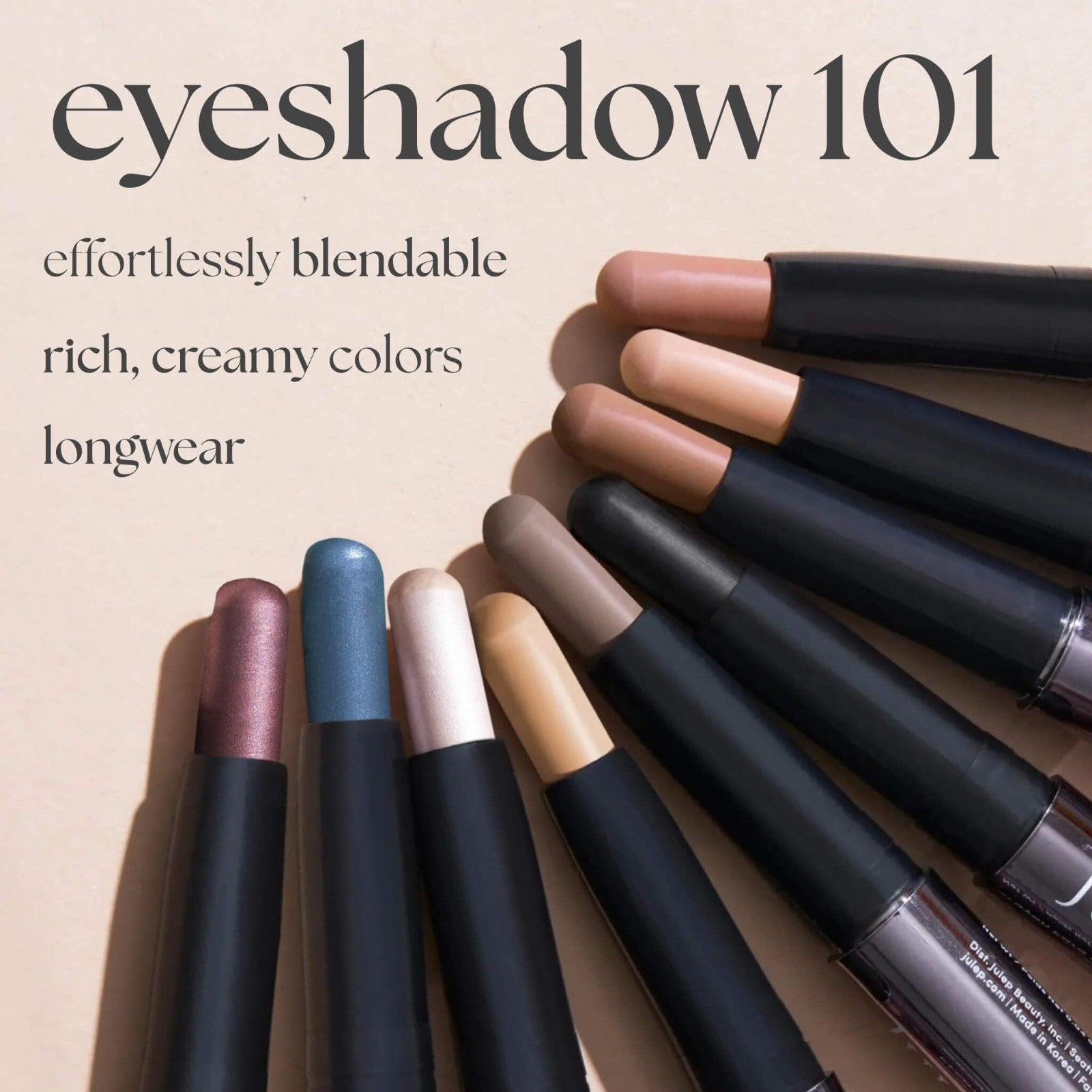 Crème-to-Powder Eyeshadow Stick - Taupe Shimmer, Long-lasting, Easy Application3