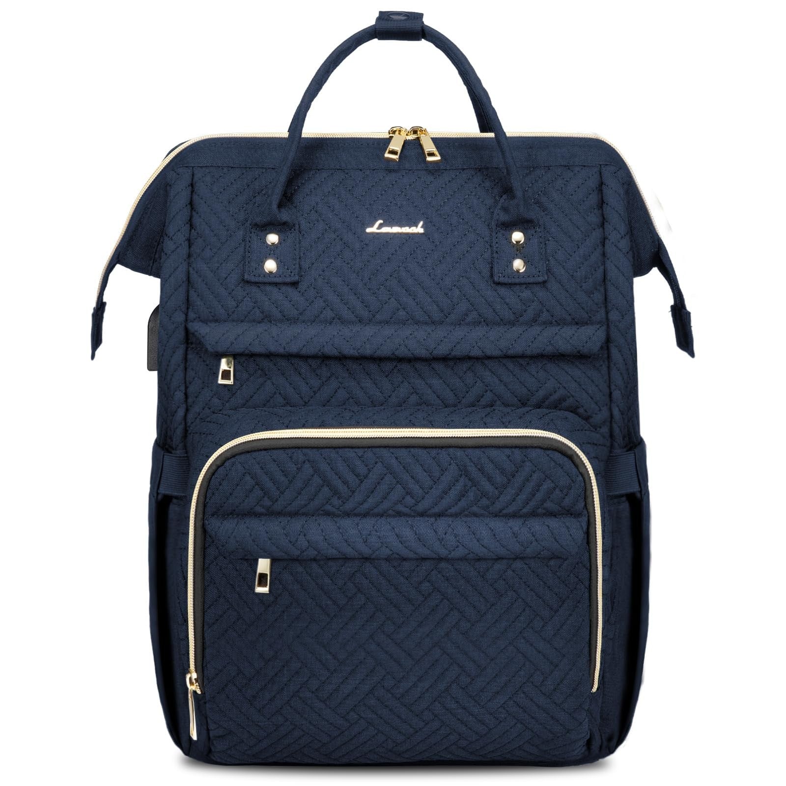 Stylish 15.6" Laptop Backpack for Women   Waterproof Travel Bag with USB Port, P1