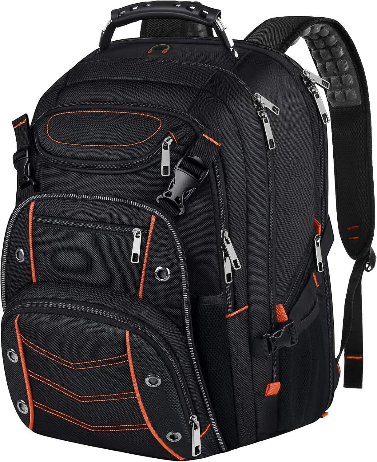 Extra Large 55L Laptop Backpack for Men, TSA Friendly, RFID Anti Theft, Gaming B1