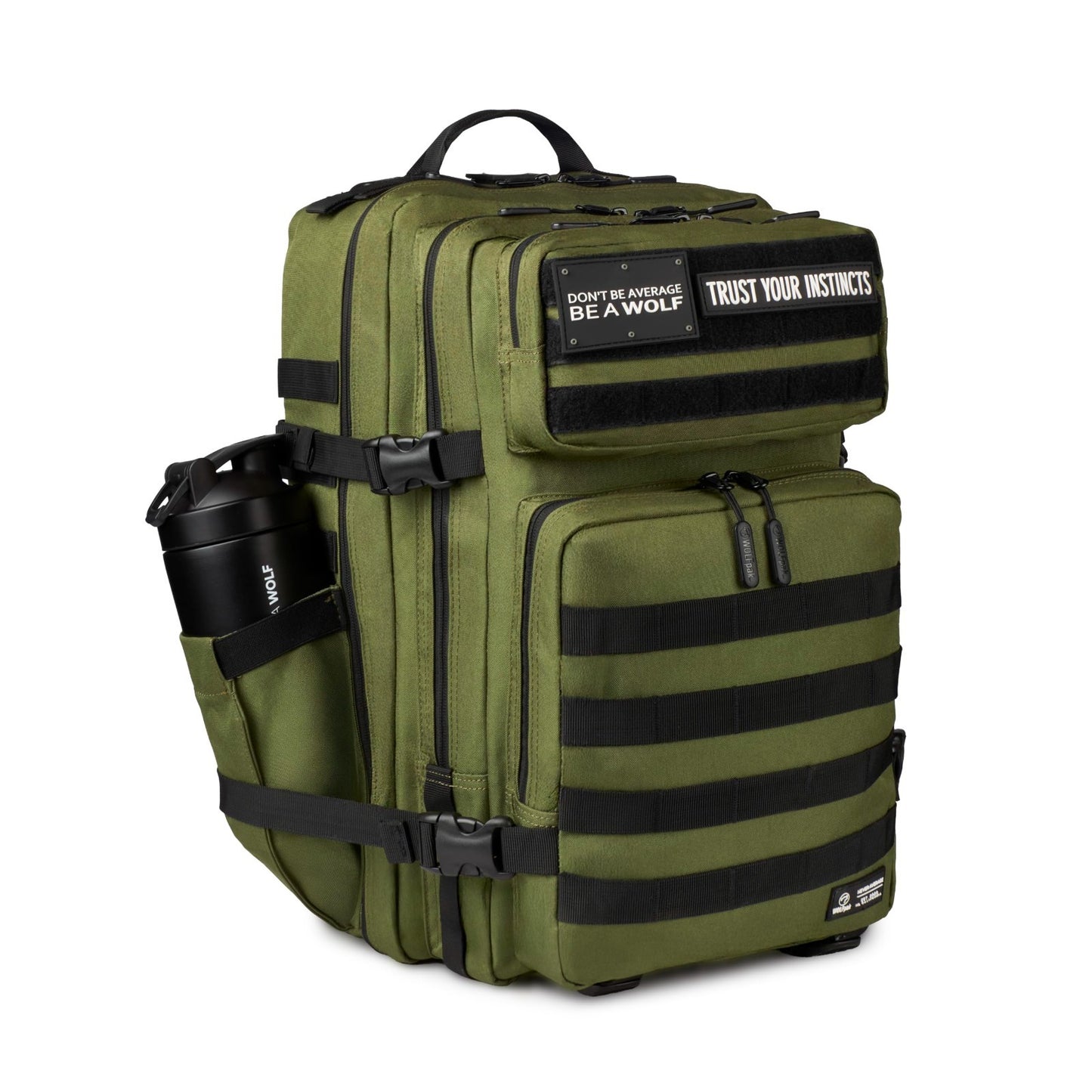 Durable 45L Waterproof Gym Backpack   1000D Oxford, MOLLE Webbing, Laptop Pocket2