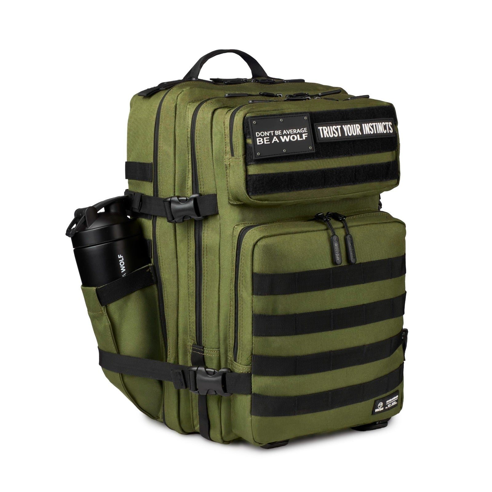 Durable 45L Waterproof Gym Backpack   1000D Oxford, MOLLE Webbing, Laptop Pocket2