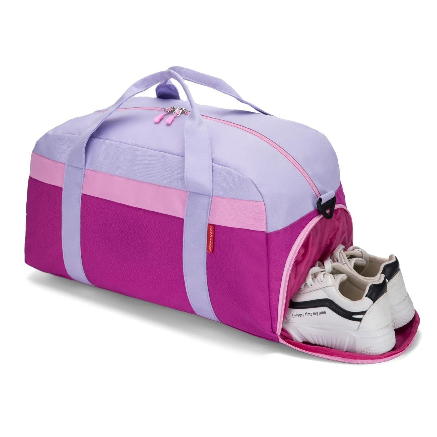 Kids 18" Purple Duffle Bag for Boys & Girls - Perfect for Weekend, Sports & Trav4