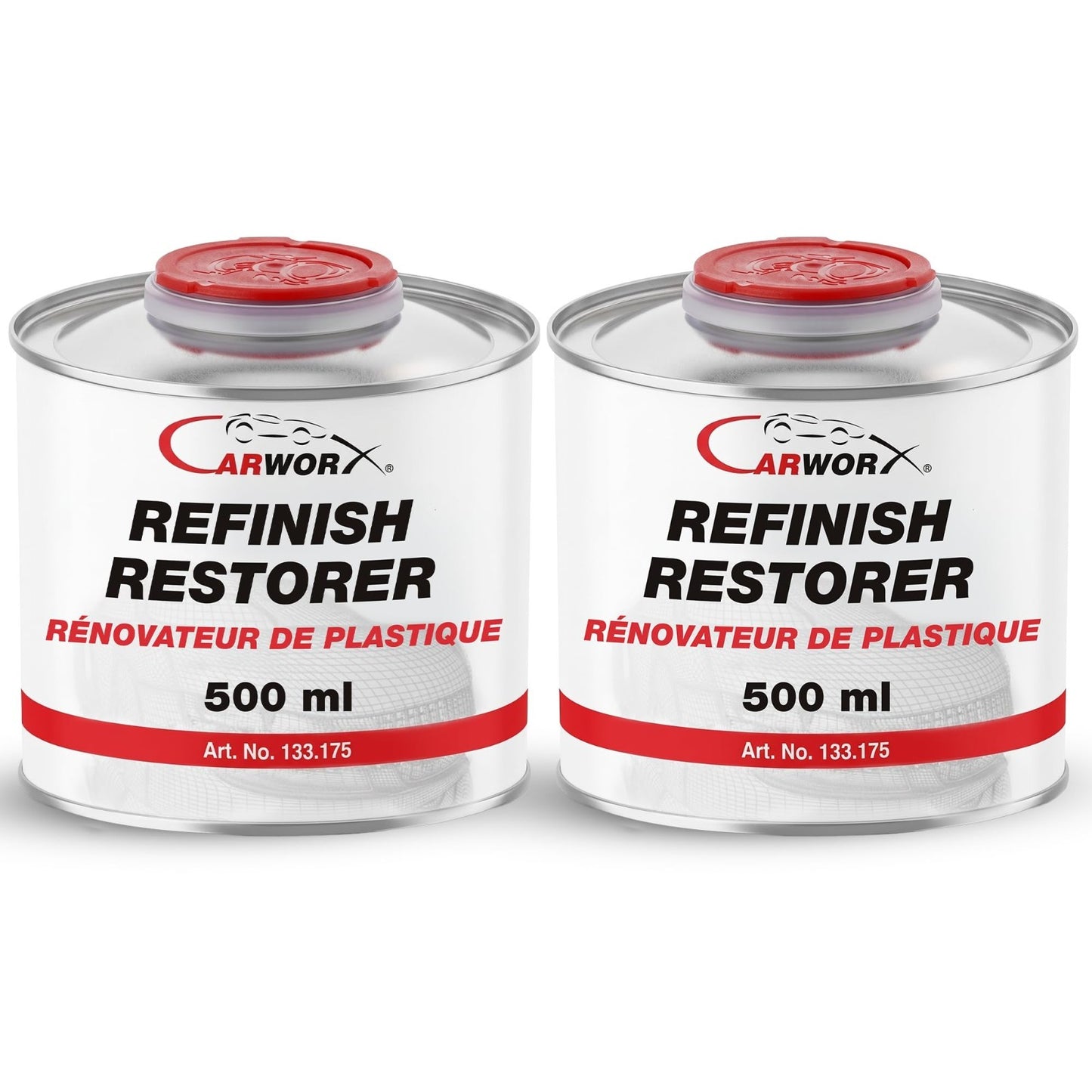 Silicone-Free Plastic Trim Restorer - Faded Color Renewal, 500ml, 2-Pack1