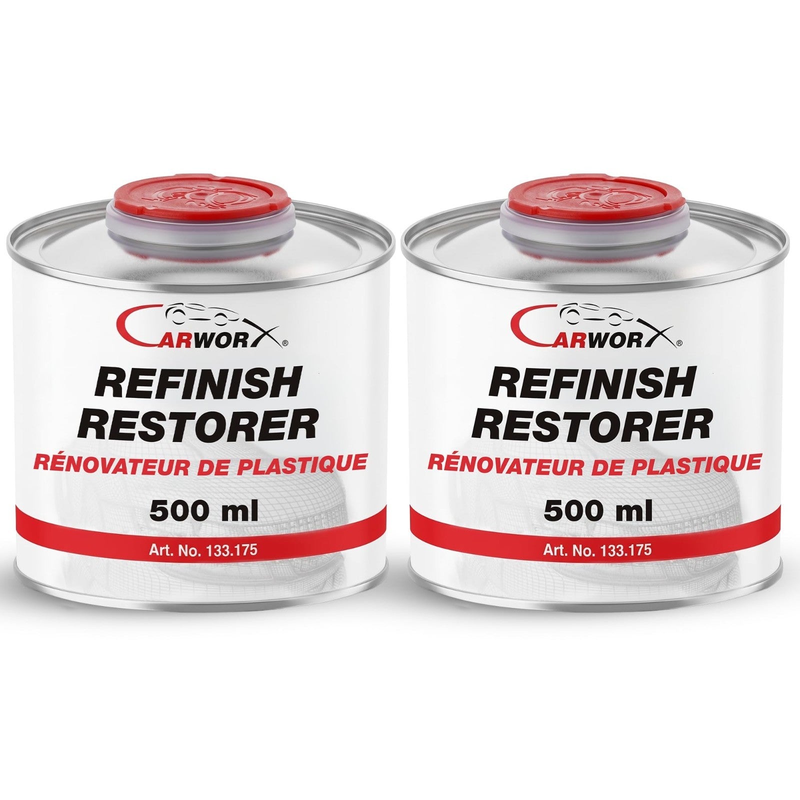 Silicone-Free Plastic Trim Restorer - Faded Color Renewal, 500ml, 2-Pack1