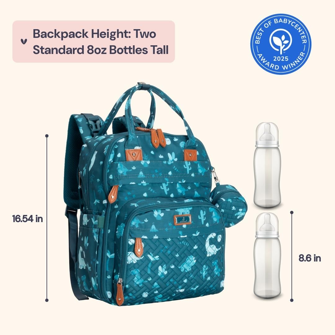 Multi Function Water Resistant Diaper Bag Backpack   Baby Travel Tote, Changing2