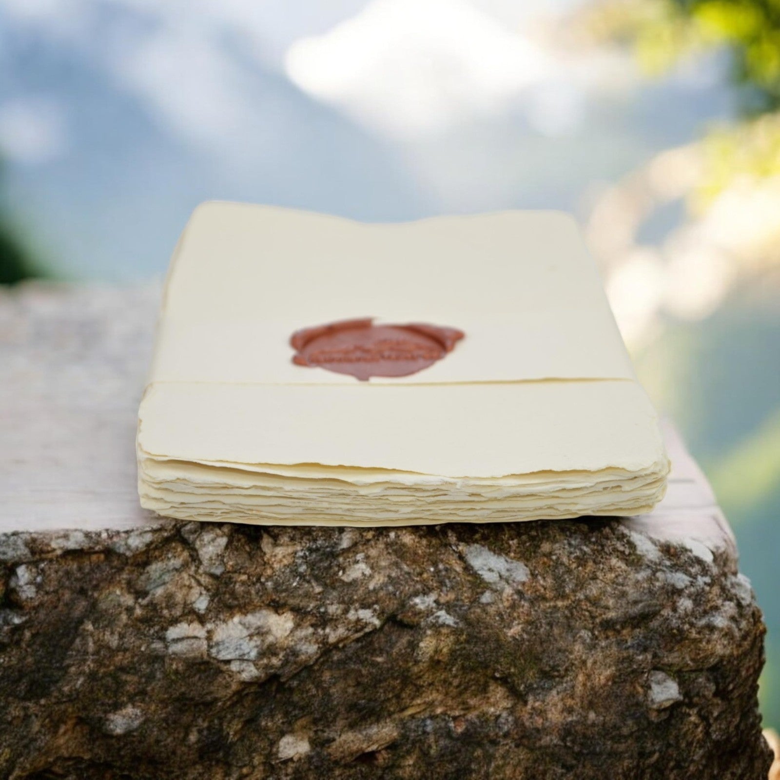 5x7 Off-White Deckle Edge Cotton Card Stock, 25 Pack - Vintage Handmade 200 GSM2