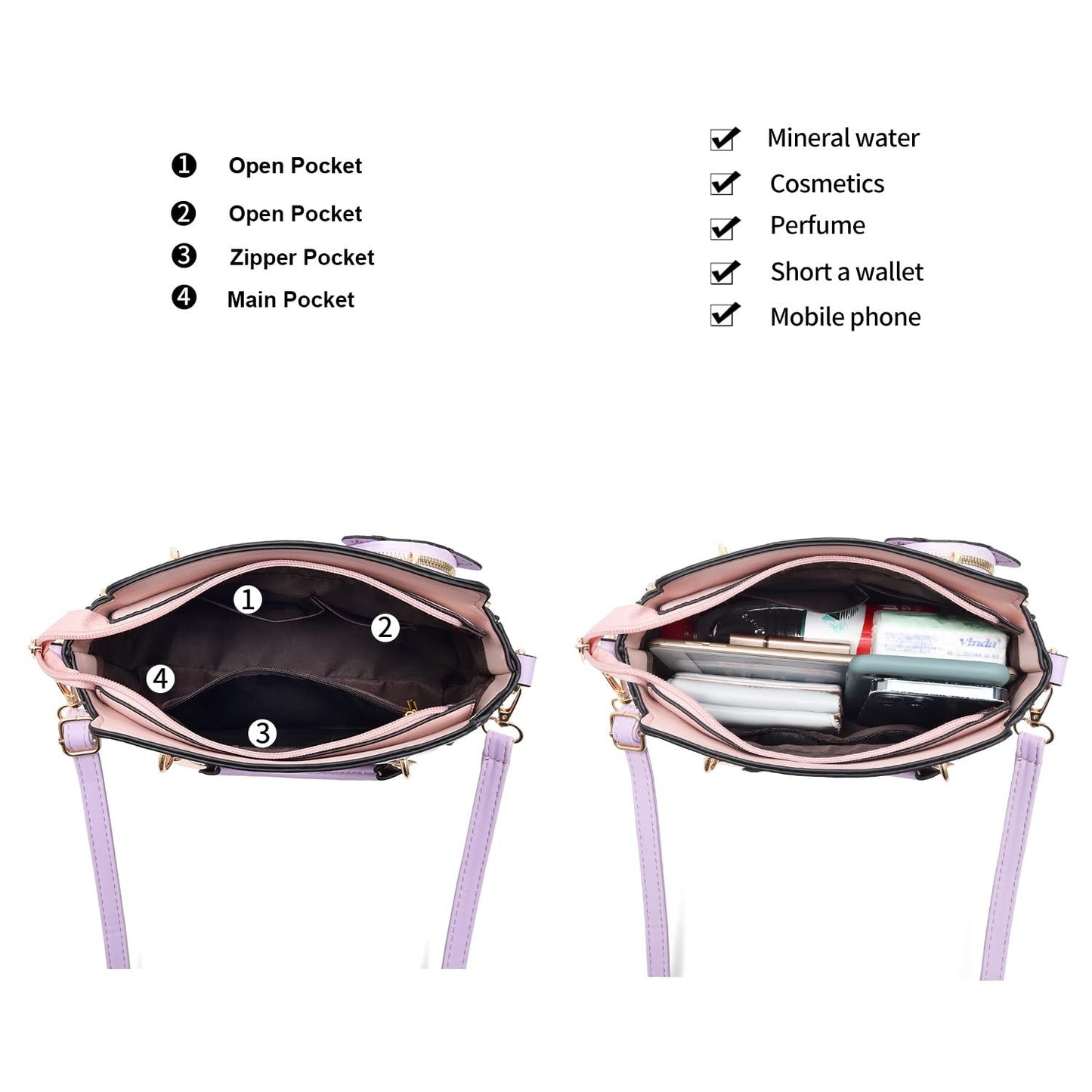 Stylish Women's Crossbody Handbags - Top Handle Satchel & Small Tote Bags3