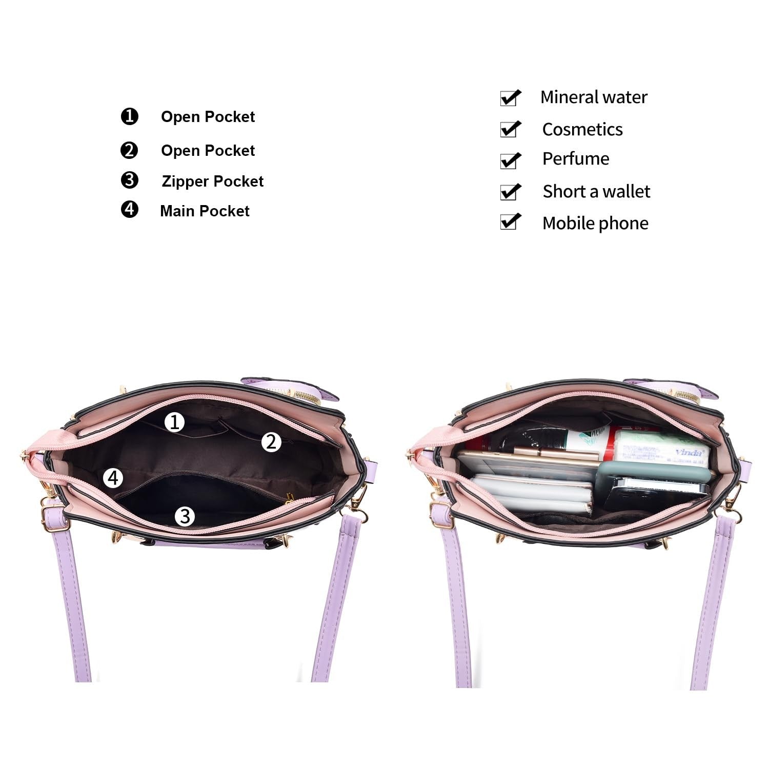 Stylish Women's Crossbody Handbags - Top Handle Satchel & Small Tote Bags3