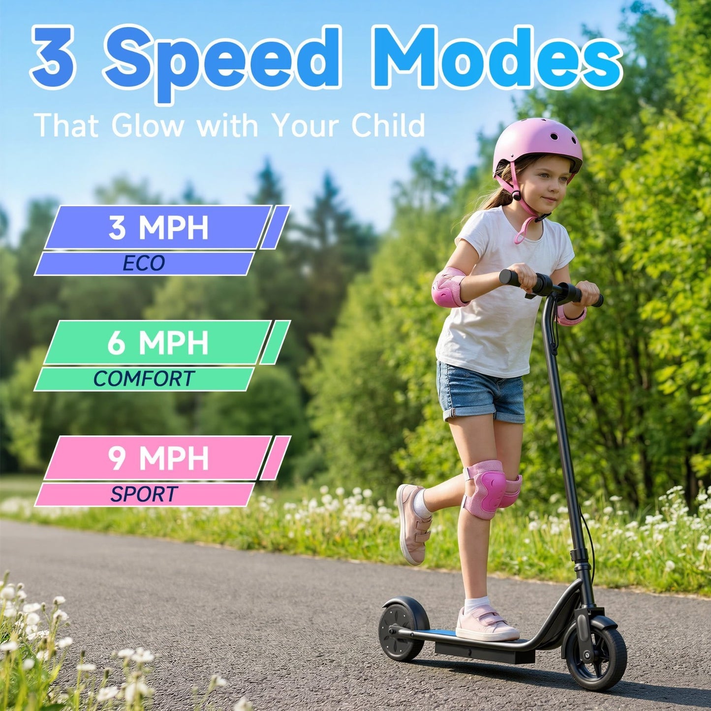 Electric Scooter 350W-500W Motor, 9-22 MPH, 10-41 Miles Range, Foldable Commuter2