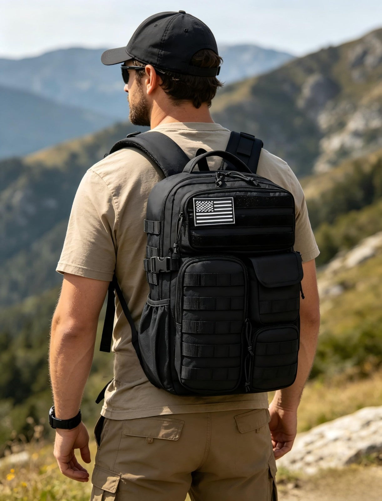 Waterproof Tactical Backpack 25L   Military Outdoor Rucksack with Multiple Pocke2