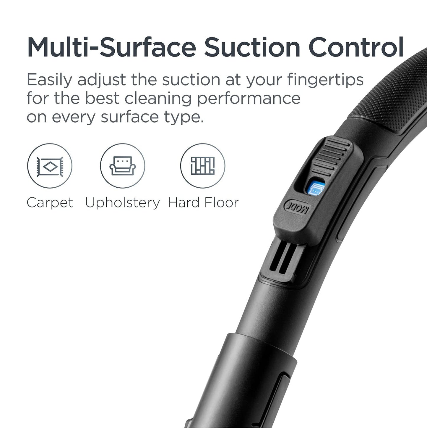 Lightweight Bagless Canister Vacuum Cleaner for Home, HEPA Filter, Power Suction3
