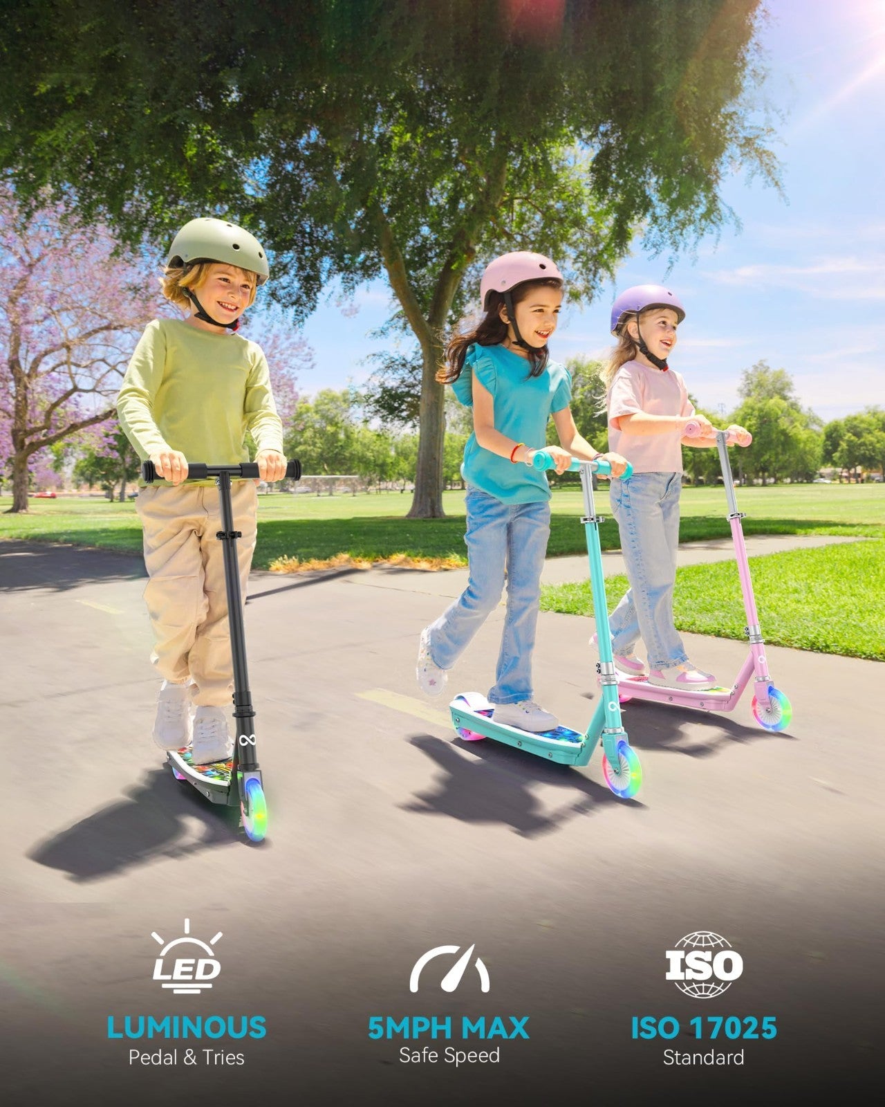 Kids Electric Scooter 3-8 Years, Safe 5 MPH, Lightweight & Durable, Fun Ride!1