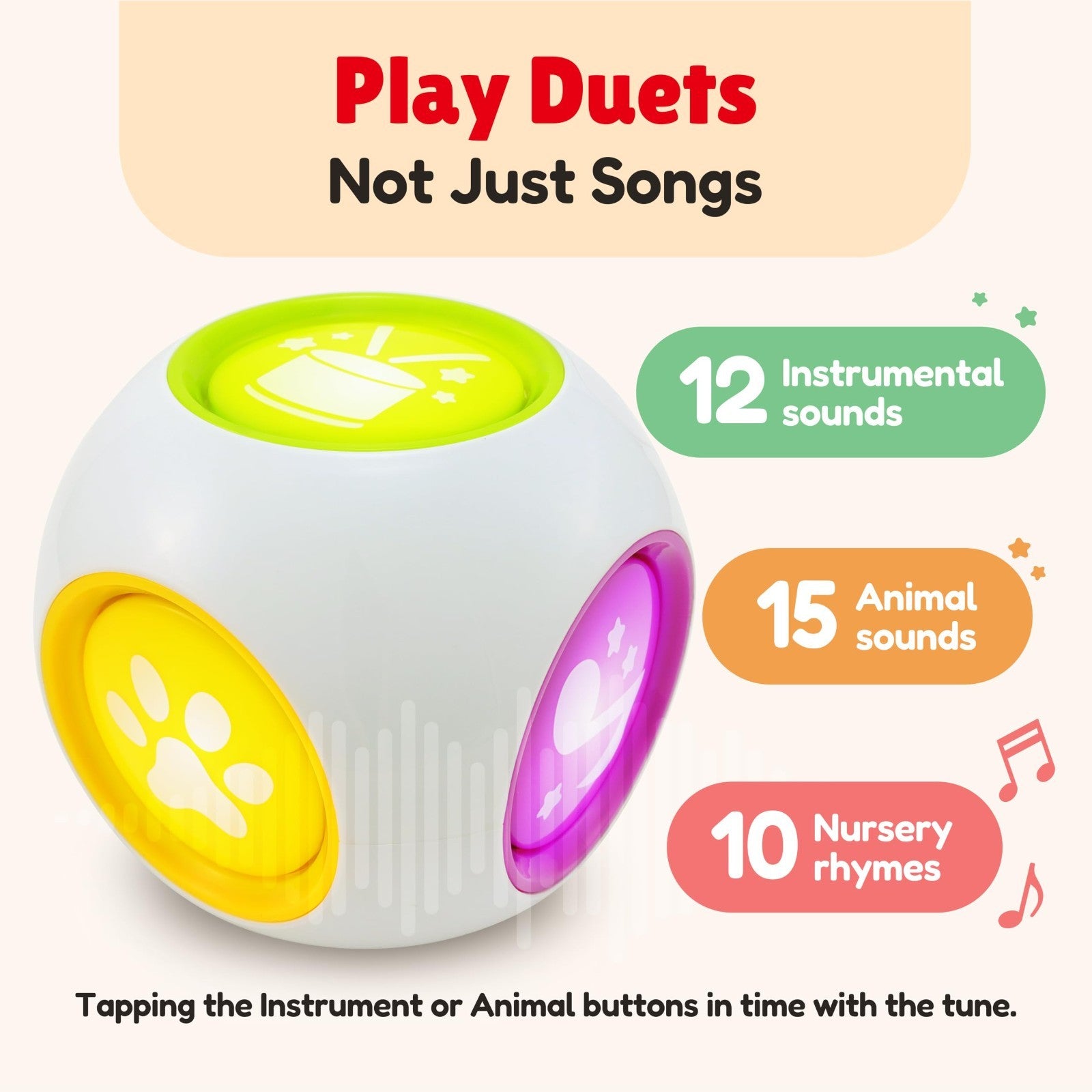 Interactive Musical Learning Cube Toy for Babies 6 Months to 3 Years   Education5