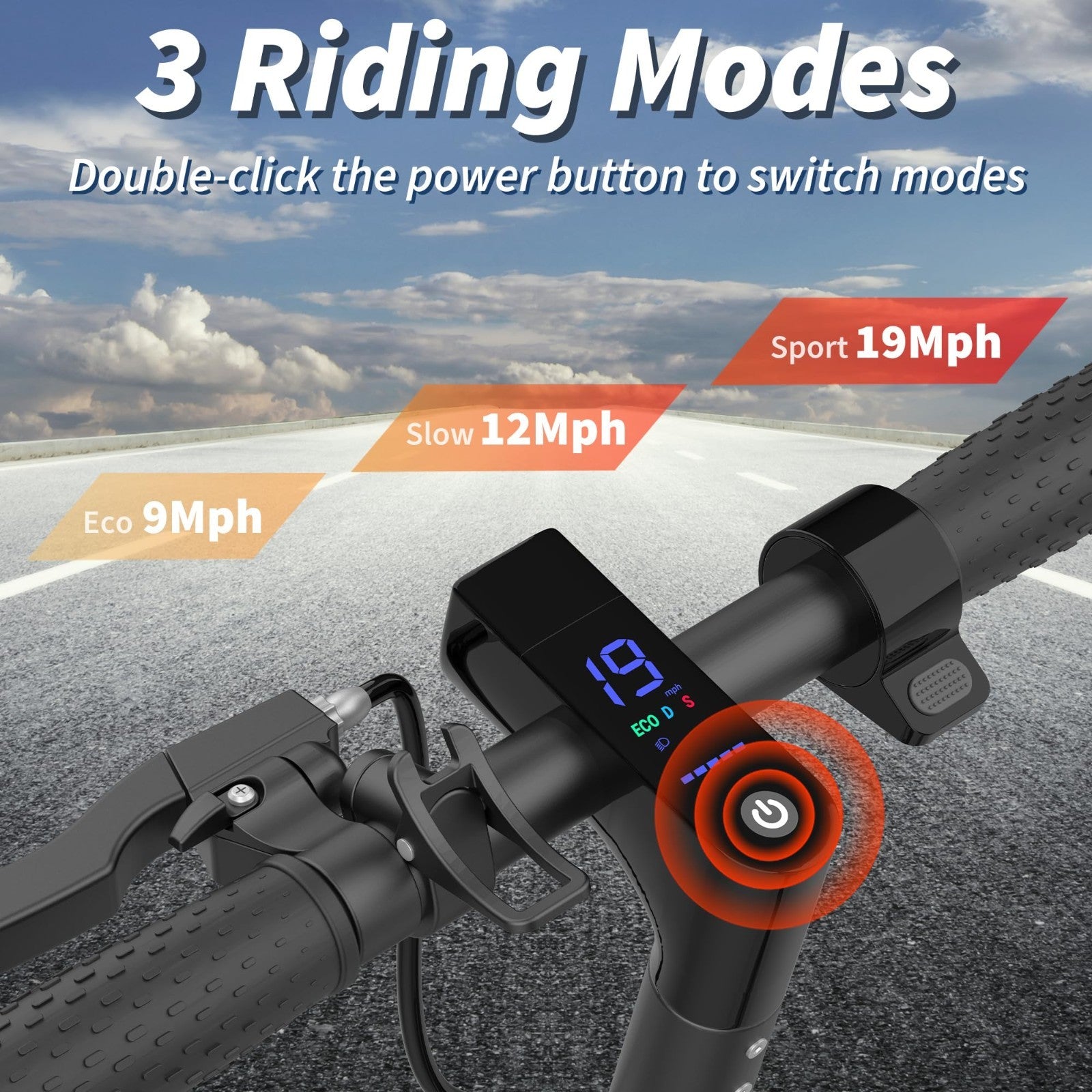 350W-500W Electric Scooter, 9-22 MPH, 10-41 Mile Range, Dual Suspension, Foldabl4