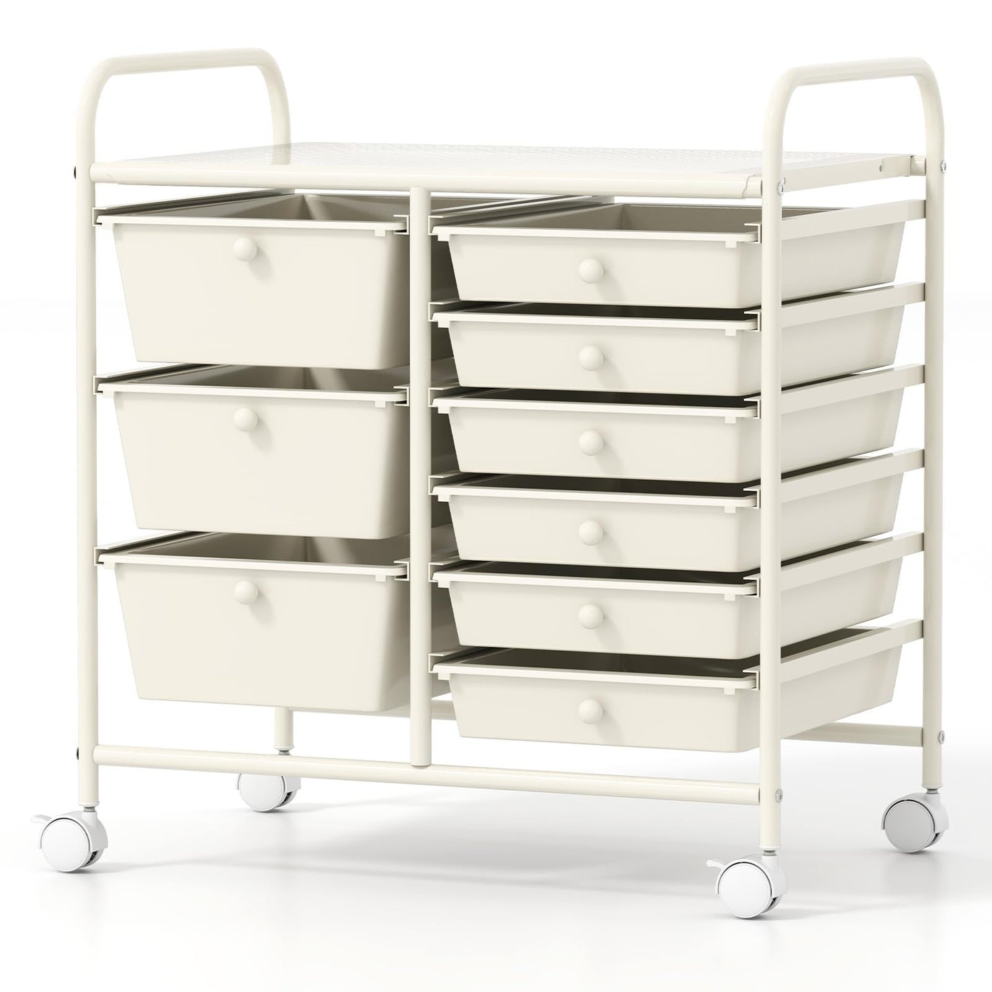 9 Drawer Rolling Storage Cart   Mobile Utility Cart for Craft, Art Supplies, Cla1