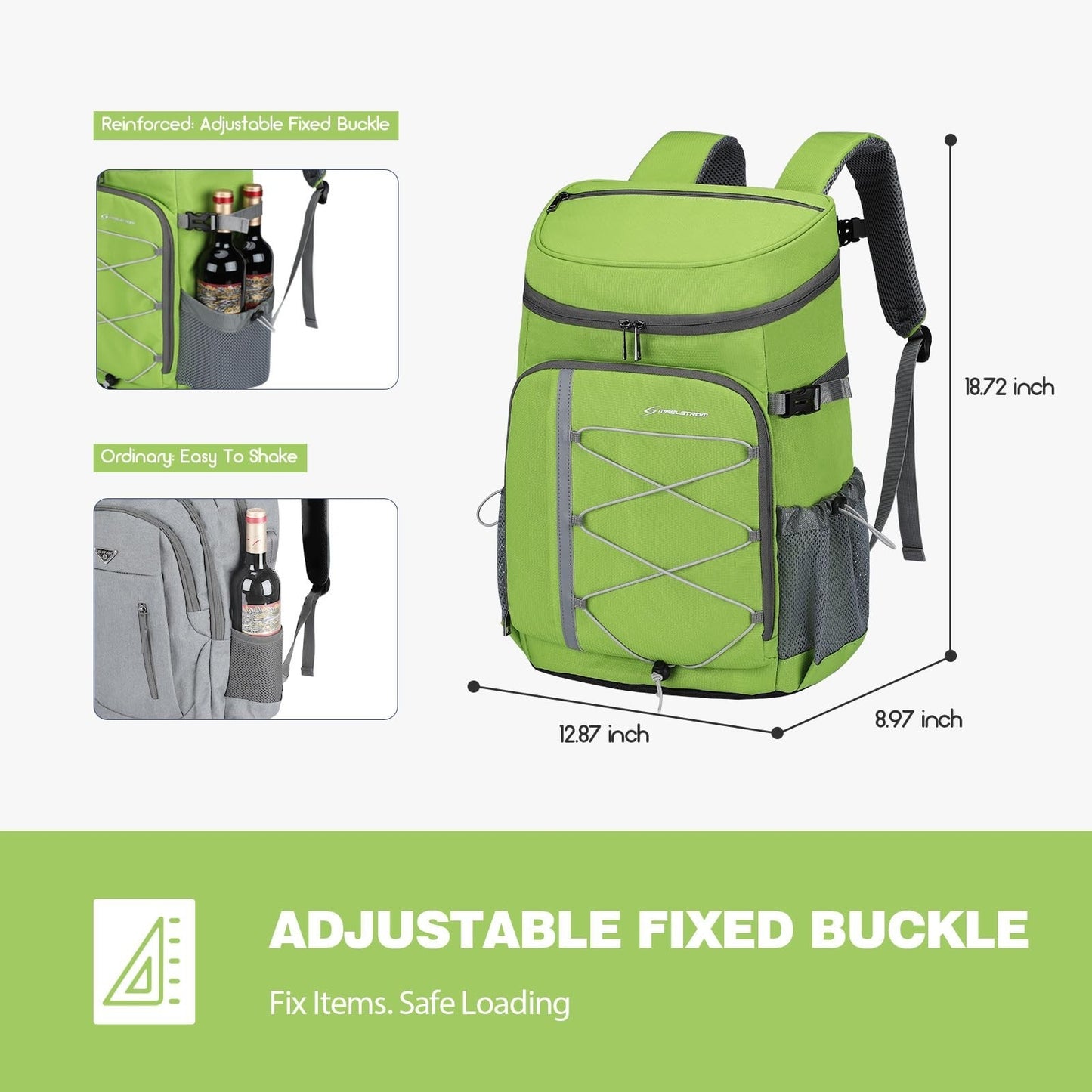 Insulated Soft Cooler Backpack - 35/50 Can Capacity for Camping, Hiking & Beach5