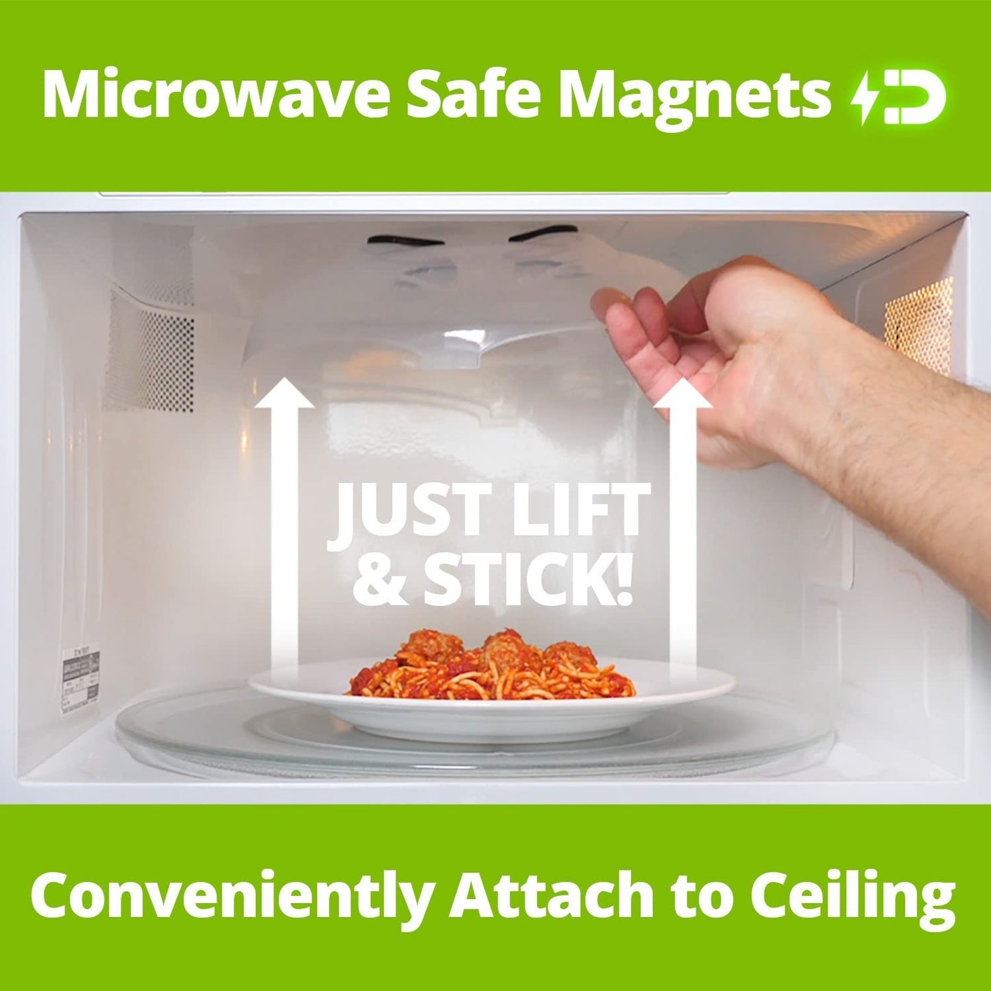 Magnetic Microwave Splatter Cover 12"   BPA Free, Vented Lid, Anti Splash, Dishw4