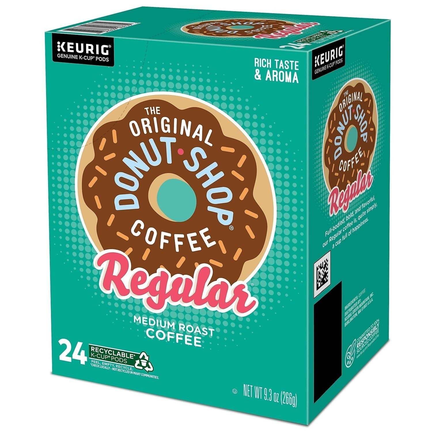 Medium Roast Coffee Pods, Single Serve K Cup Pods, 96 Count, Donut Shop Style3