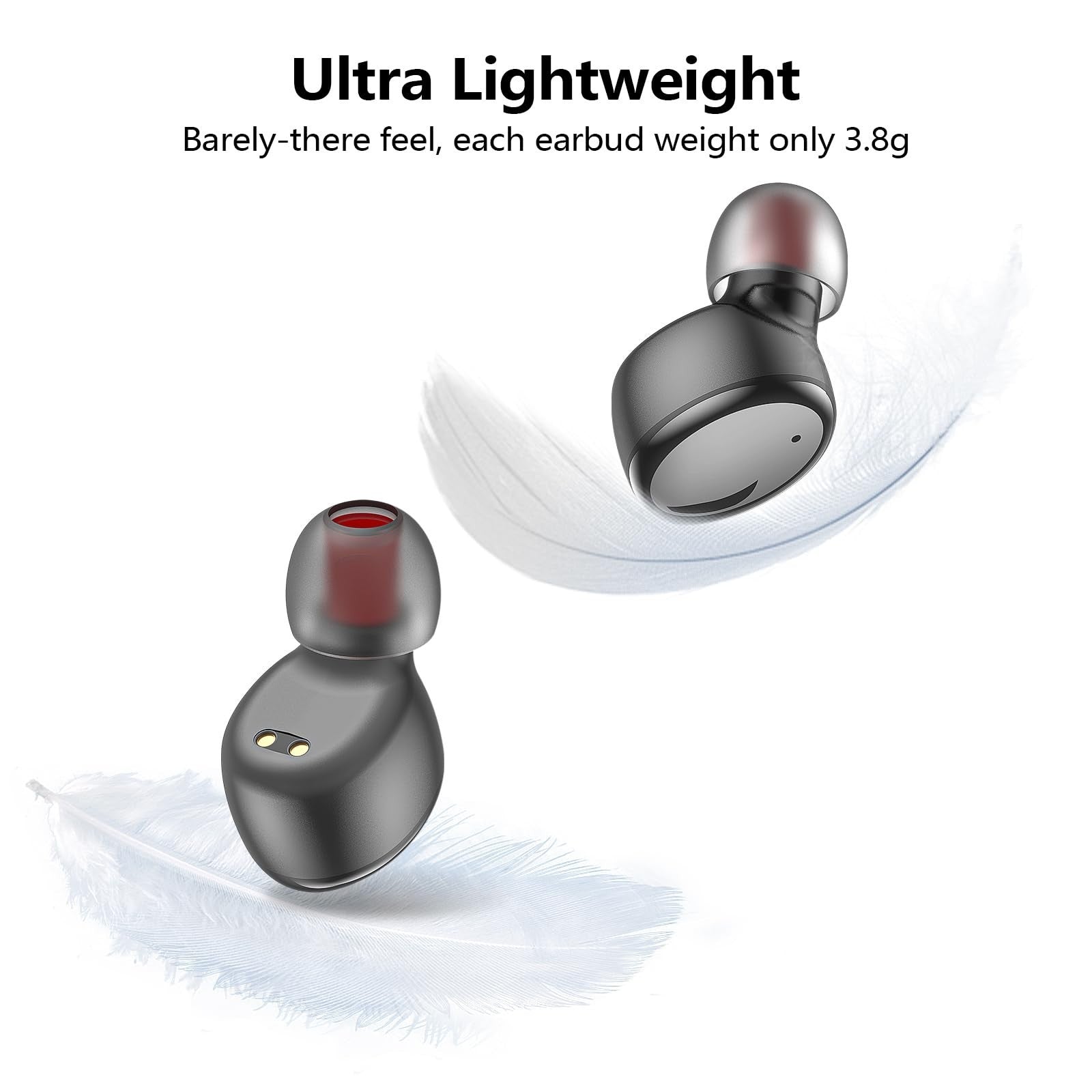 Wireless Earbuds Bluetooth 5.3, Lightweight In Ear Headphones, Premium Sound, Ba3