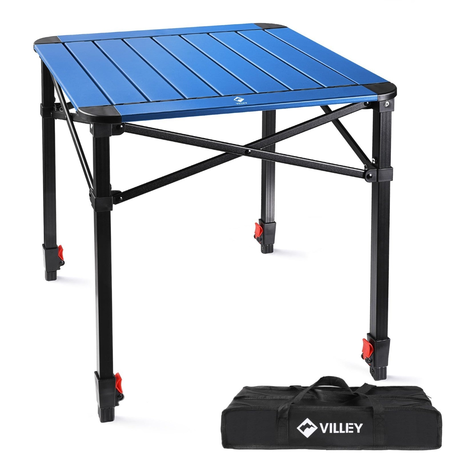 Lightweight Adjustable Folding Camping Table with Carry Bag - Perfect for Outdoo1