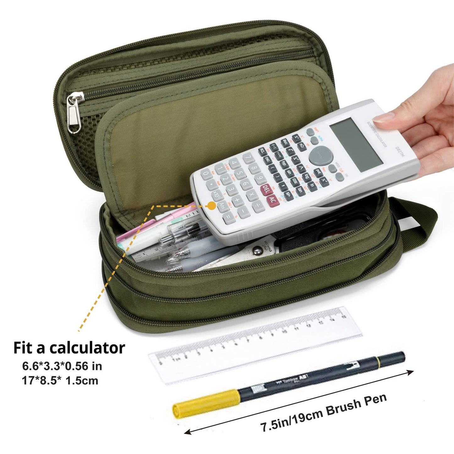 Large Capacity Pencil Case   Tactical Storage Pouch for Markers & Tools   School3