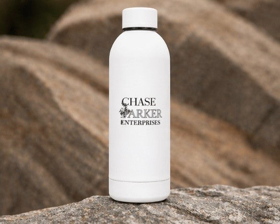 Chase Parker Enterprises 500 mL Stainless Steal Water Bottle   White2