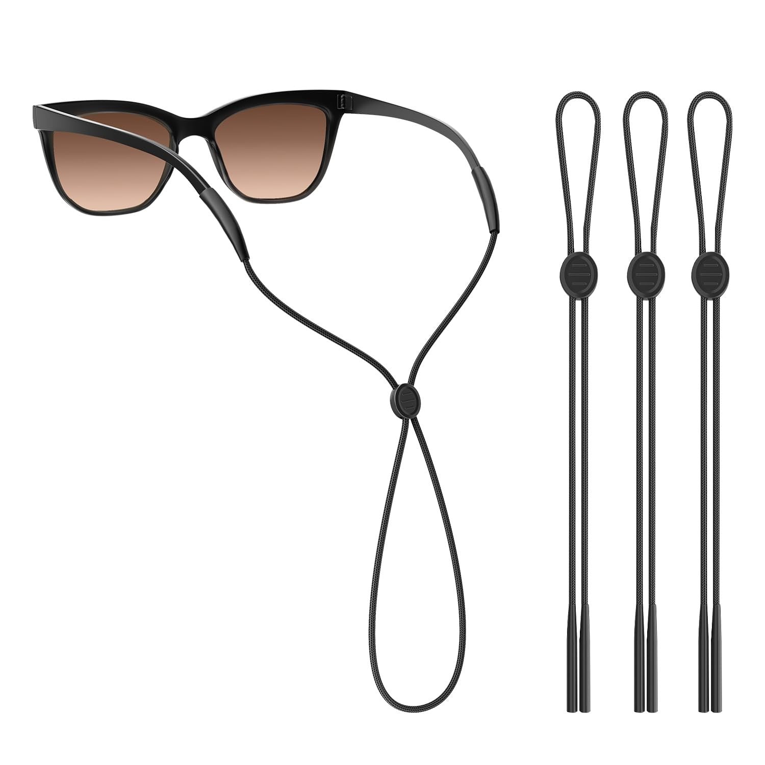Adjustable Eyewear Strap 3Pcs, Sunglasses Holder & Eyeglass Retainer for Sports6