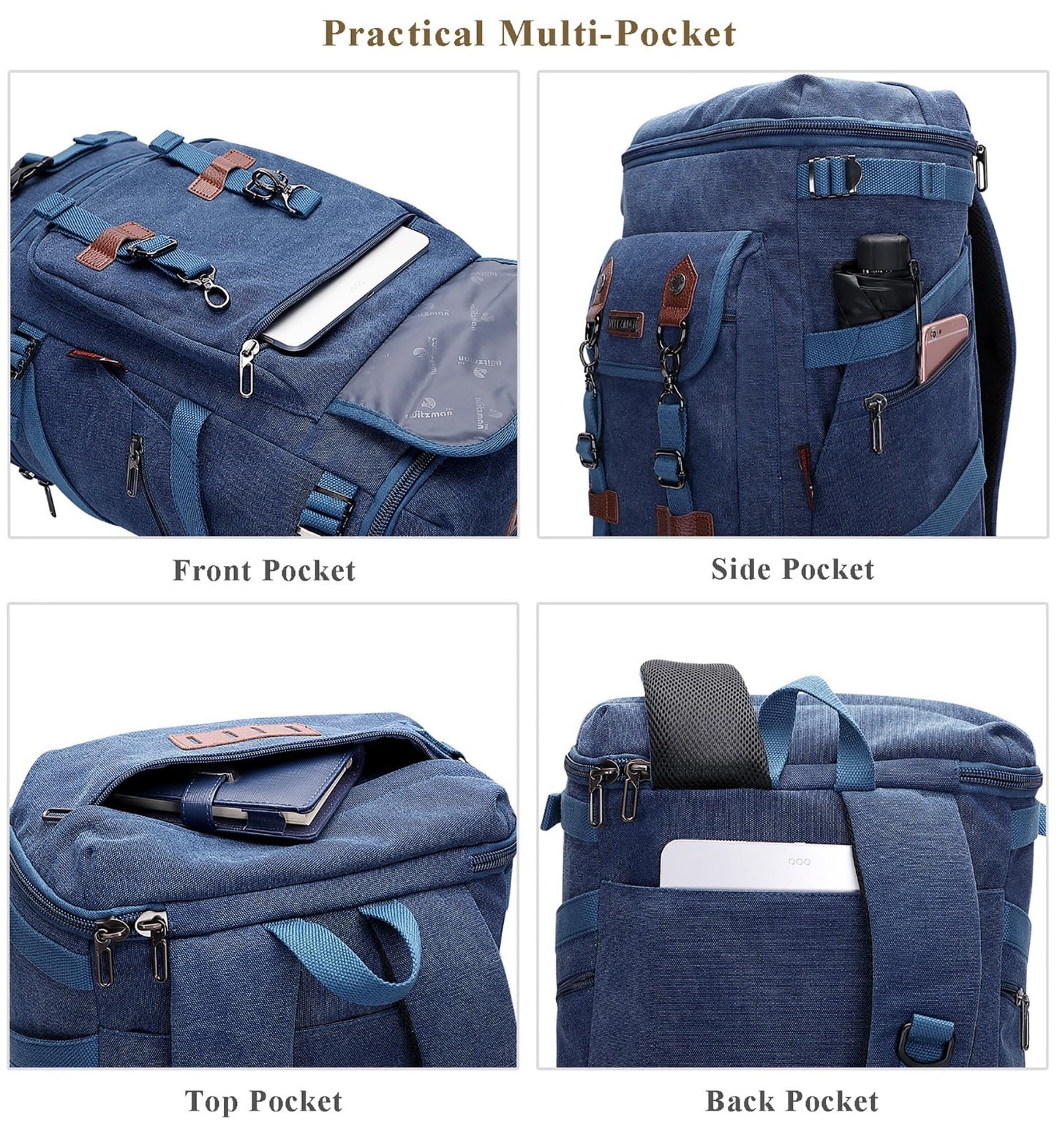 Travel Backpack for Men & Women   Airline Approved Carry On, Durable & Stylish4