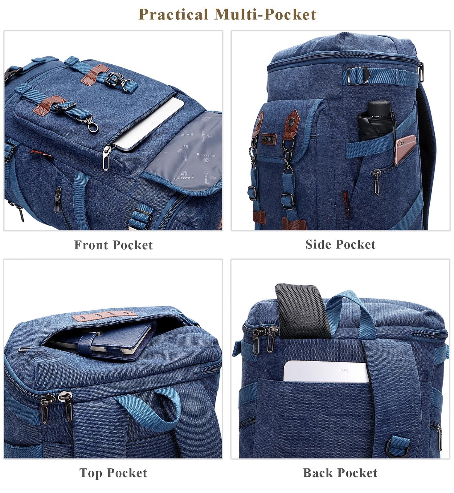 Travel Backpack for Men & Women   Airline Approved Carry On, Durable & Stylish4