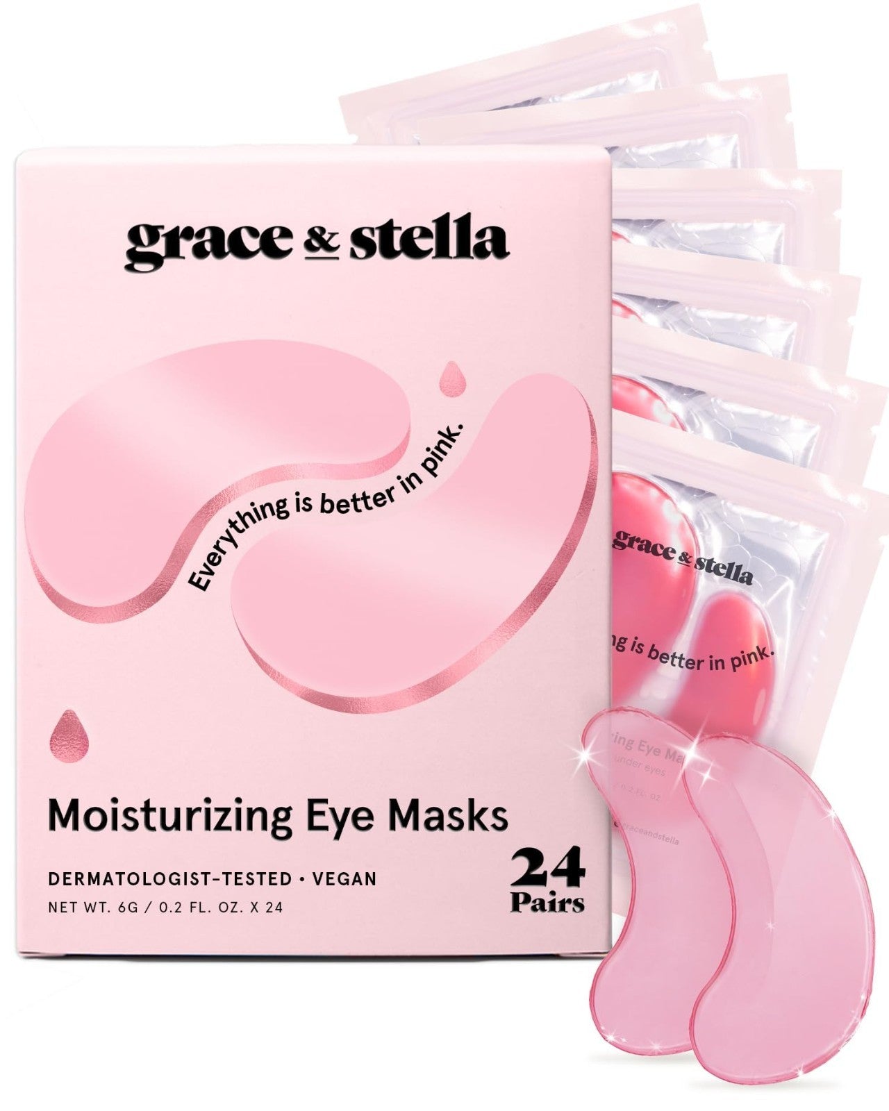Under Eye Mask Patches - Reduce Dark Circles, Puffiness & Wrinkles - Vegan Self1